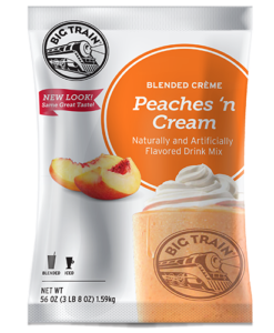 Big Train Peaches 'N Cream Blended Crème Frappé Mix (3.5 lbs)