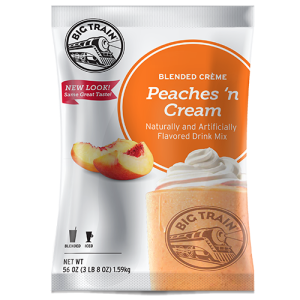 Big Train Peaches 'N Cream Blended Crème Frappé Mix (3.5 lbs)