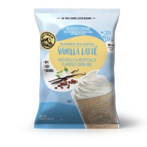 Big Train Vanilla Latte Reduced Sugar Blended Ice Coffee Mix (3.5 lbs)