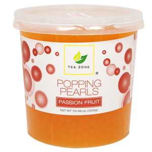 Tea Zone Passion Fruit Popping Pearls (7 lbs)
