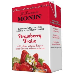 Monin Strawberry Fruit Smoothie Mix (46oz)