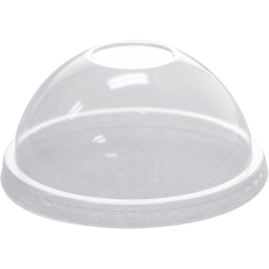 92mm PET Dome Lids - No Hole - 1,000 ct