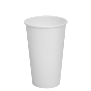 16oz Paper Hot Cups - White (90mm) - 1,000 ct
