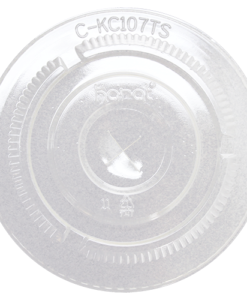 107mm PET Flat Lids - 500 ct