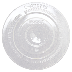 107mm PET Flat Lids - 500 ct