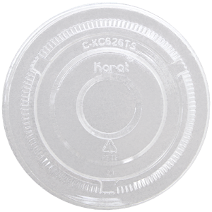 98mm PET Flat Lids - No Hole - 1,000 ct