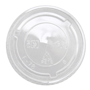 78mm PET Flat Lids - 1,000 ct
