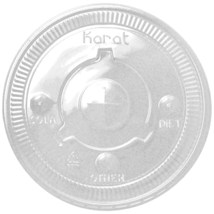 115mm PET Flat Lids - 1,000 ct
