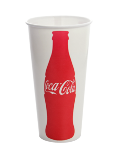Karat 22oz Paper Cold Cups - Coca Cola (90mm) - 1,000 ct