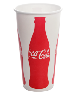 Karat 32oz Paper Cold Cups - Coca Cola (104.5mm) - 600 ct