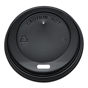 8oz Sipper Dome Lids - Black (80mm) - 1,000 ct