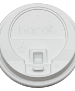 Enclosure Lids for 10-24oz Hot Cup - White (90mm) - 1,000 ct