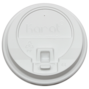 Enclosure Lids for 10-24oz Hot Cup - White (90mm) - 1,000 ct