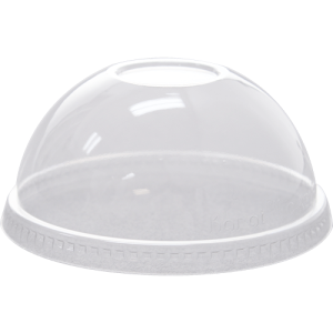 98mm PET Dome Lids - No Hole - 1,000 ct