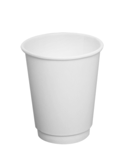 8oz Insulated Paper Hot Cups - White (80mm) - 500 ct