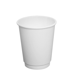 8oz Insulated Paper Hot Cups - White (80mm) - 500 ct