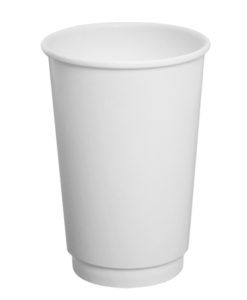 16oz Insulated Paper Hot Cups - White (90mm) - 500 ct