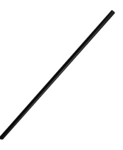 Karat 9'' Jumbo Straws (5mm) Unwrapped - Black - 2,000 ct