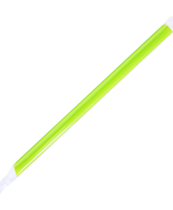Karat 9'' Boba Straws (10mm) Poly Wrapped - Green - 1,600 ct