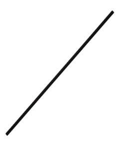 Karat 7.5'' Stir Straws (3mm) - Black - 5,000 ct, C9100 (Black)