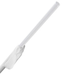 Karat 10.25'' Giant Straws (8mm) Paper Wrapped - Clear - 1,200 ct (0)