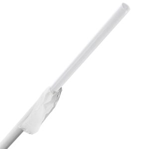 Karat 10.25'' Giant Straws (8mm) Paper Wrapped - Clear - 1,200 ct (0)
