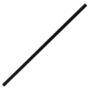 Karat 7.75'' Jumbo Straws (5mm) - Black - 12,000 ct