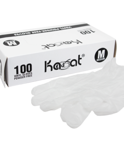 Karat Vinyl Powder-Free Gloves (Clear) - Medium - 1,000 ct