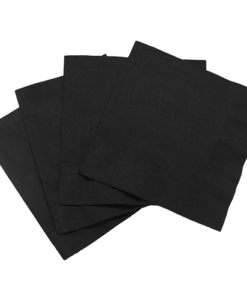 Karat 10"x10" Premium Beverage Napkins - Black - 1,000 ct