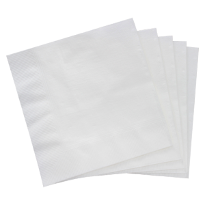 Karat 10"x10" Premium Beverage Napkins - White - 3,000 ct
