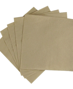 Karat 9"x9" Beverage Napkins - Kraft - 4,000 ct