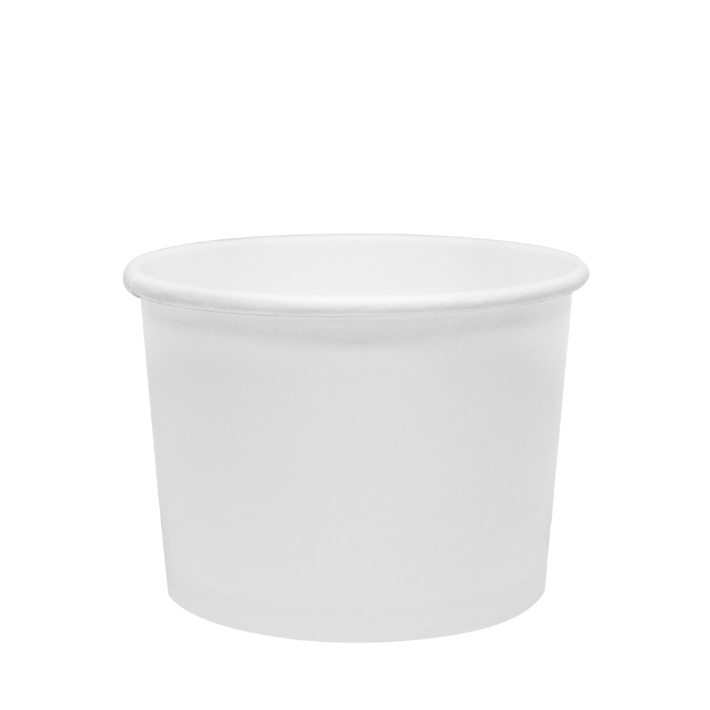 Karat Lined Paper Food Containers, 10 oz, White, Case of 1,000