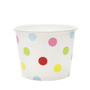 12oz Food Containers - Dots (100mm) - 1,000 ct