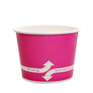 12oz Food Containers - Pink (100mm) - 1,000 ct