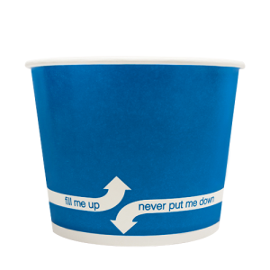 16oz Food Containers - Blue (112mm) - 1,000 ct