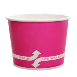 16oz Food Containers - Pink (112mm) - 1,000 ct