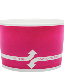 20oz Food Containers - Pink (127mm) - 600 ct