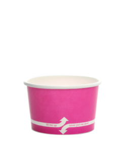 4oz Food Containers - Pink (76mm) - 1,000 ct