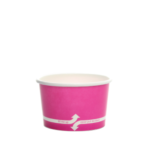 4oz Food Containers - Pink (76mm) - 1,000 ct