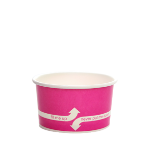 5oz Food Containers - Pink (87mm) - 1,000 ct
