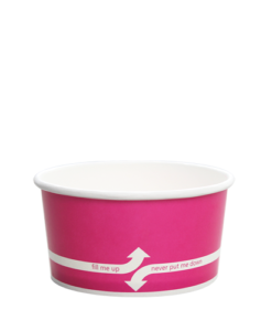 6oz Food Containers - Pink (96mm) - 1,000 ct