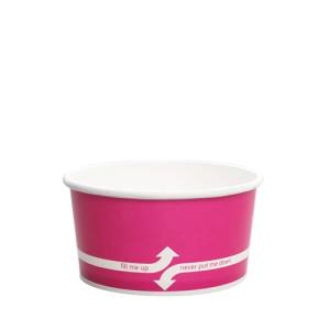 6oz Food Containers - Pink (96mm) - 1,000 ct