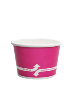 8oz Food Containers - Pink (95mm) - 1,000 ct