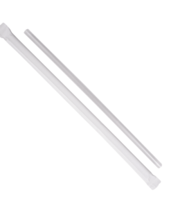 Karat 7.75'' Clear Straws (5mm) Paper Wrapper - 12000 ct