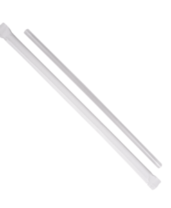 Karat 7.75'' Jumbo Straws (5mm) Paper Wrapped - Clear - 2,000 ct, C9093