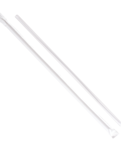 Karat 8.75" Jumbo Straws (5mm) Paper Wrapped - Clear - 2,000 ct, C9094