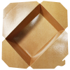 110 fl oz Fold-To-Go Box #4 - Kraft - 160 ct - Image 2