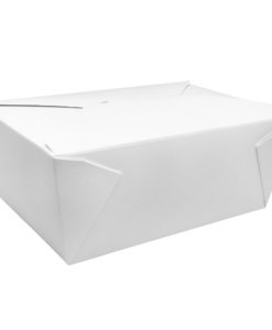 Karat 110 fl oz Fold-To-Go Box #4 - White - 160 ct