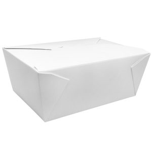 Karat 110 fl oz Fold-To-Go Box #4 - White - 160 ct [FP-FTG110W]