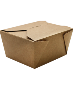 30 fl oz Fold-To-Go Box #1 - Kraft - 450 ct